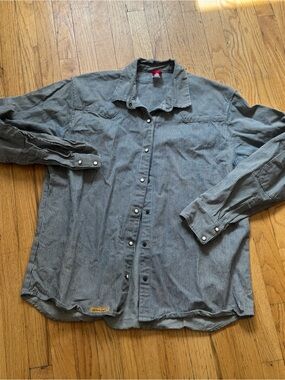 Striped Utility Shirt Jacket in Black and White